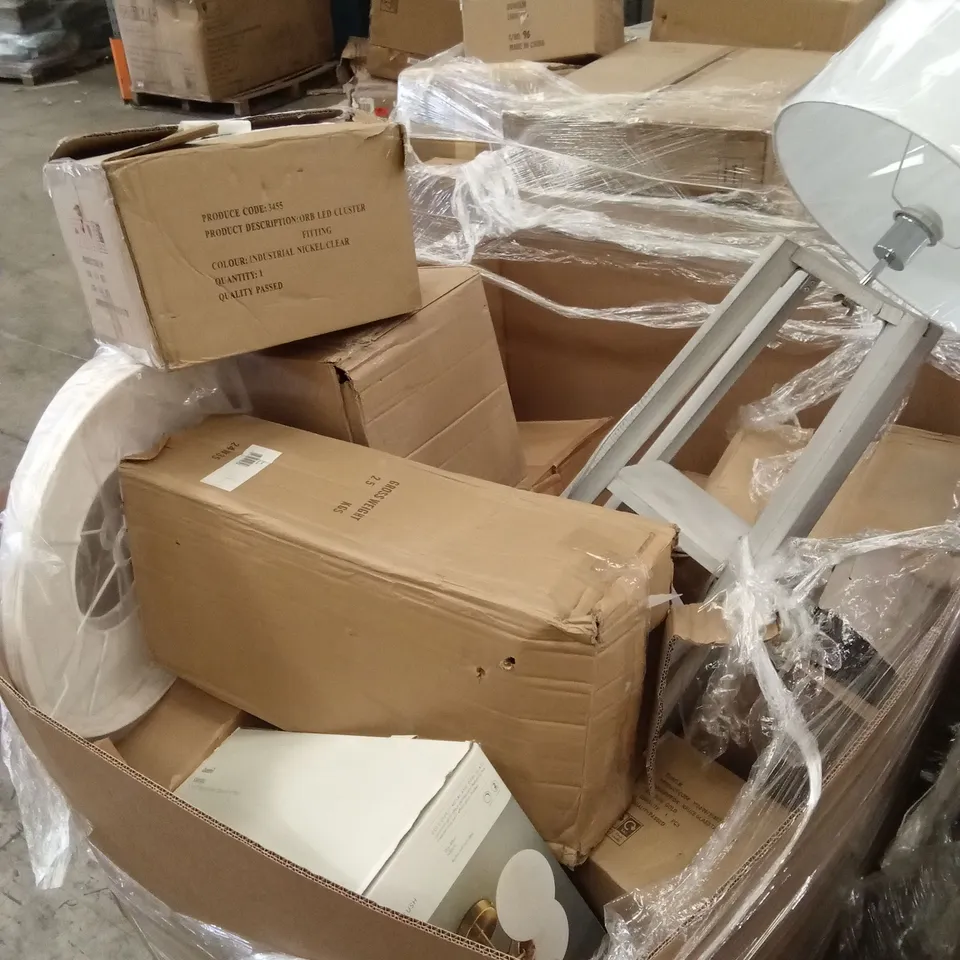 PALLET TO CONTAIN APPROXIMATELY 20 ASSORTED DESIGNER LIGHTING PRODUCTS