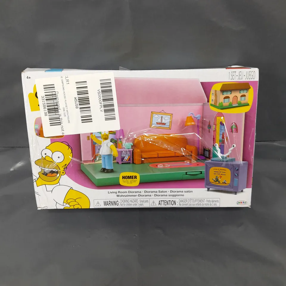 THE SIMPSONS HOUSE PLAYSET WITH FIGURE