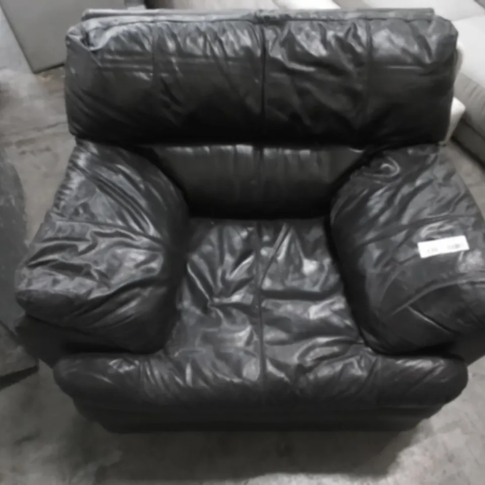 DESIGNER BLACK FAUX LEATHER