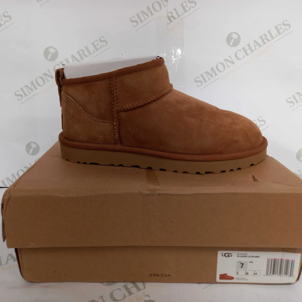 UGG CLASSIC ULTRA MINI IN BROWN - UK 5 