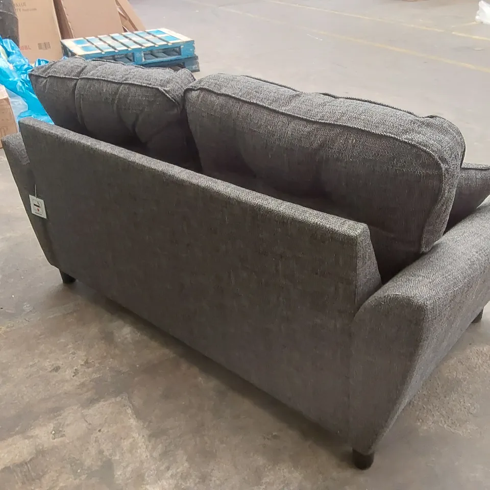 HALSTOW 2 SEATER FABRIC SOFA - CHARCOAL  RRP £879