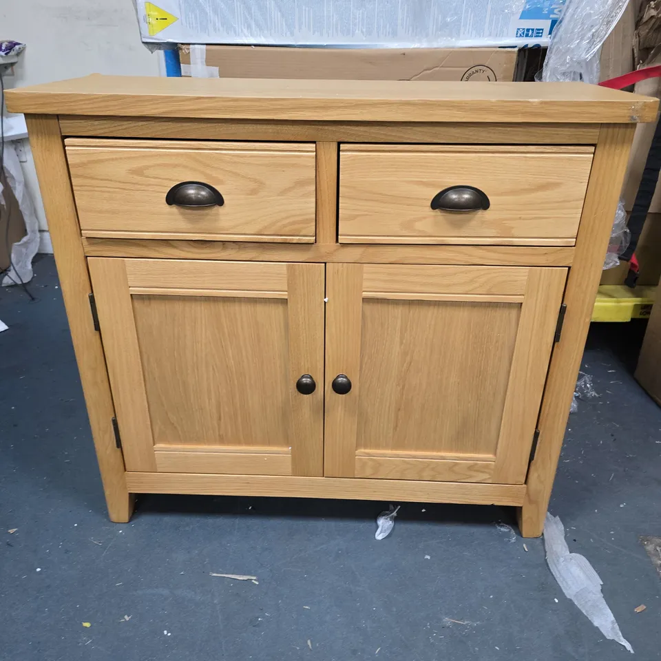 ASHWIN READY ASSEMBLED 2 DOOR, 2 DRAWER MEDIUM SIDEBOARD - CONTAINS SOLID WOOD
