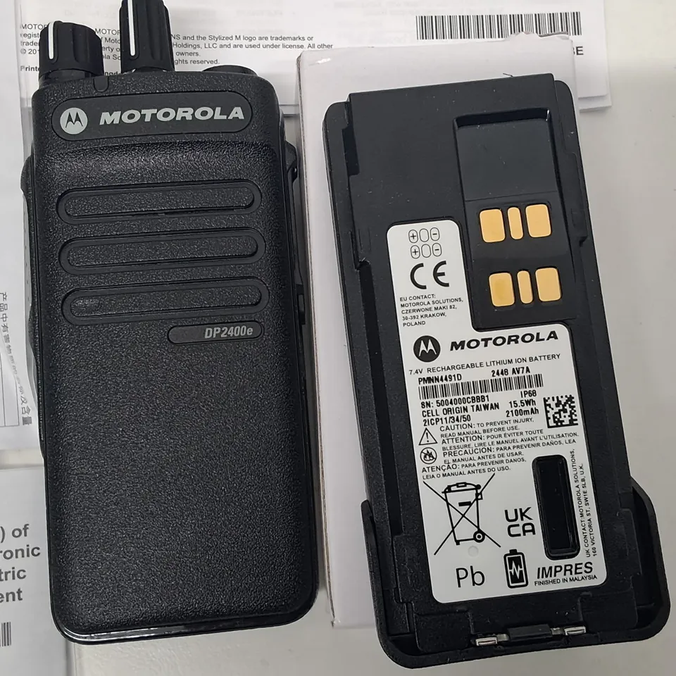 MOTOROLA DP2400E DIGITAL TWO WAY RADIO