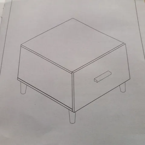 BOXED LARYIAH 4 LEGS COFFEE TABLE WITH STORAGE