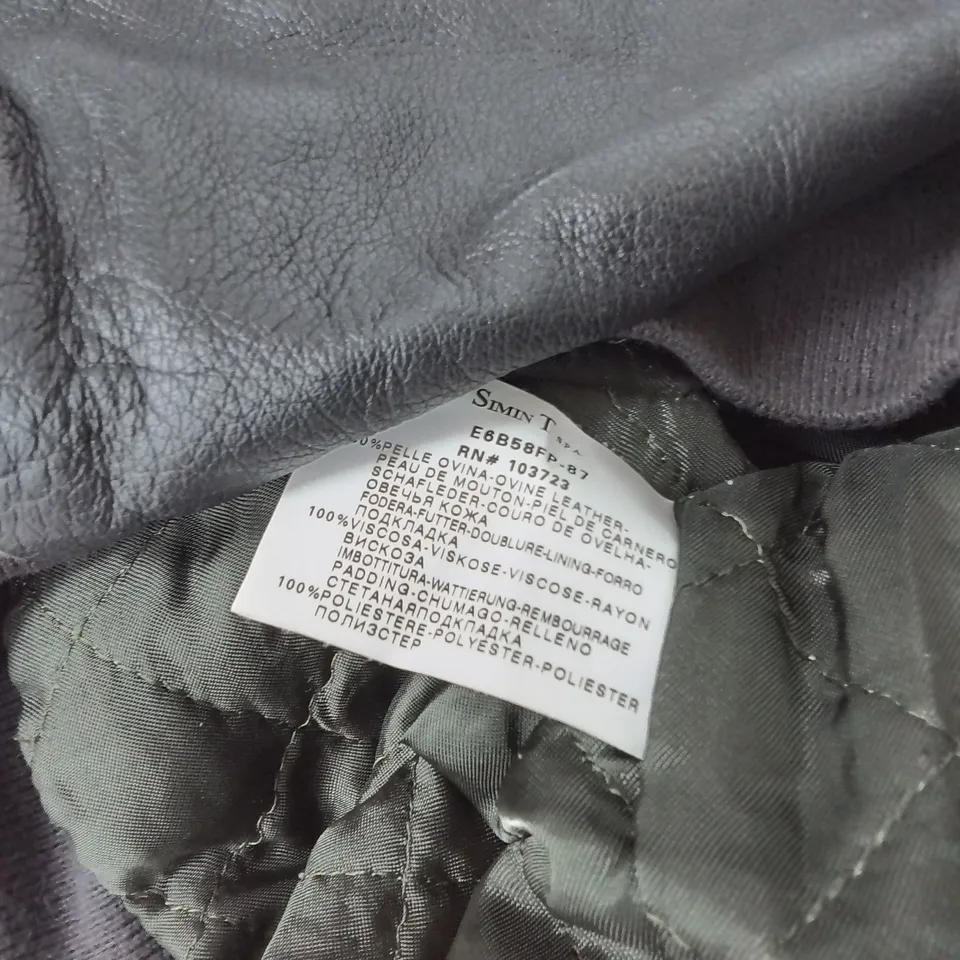 ARMANIJ3ANS BROWN LEATHER JACKET - GB 40