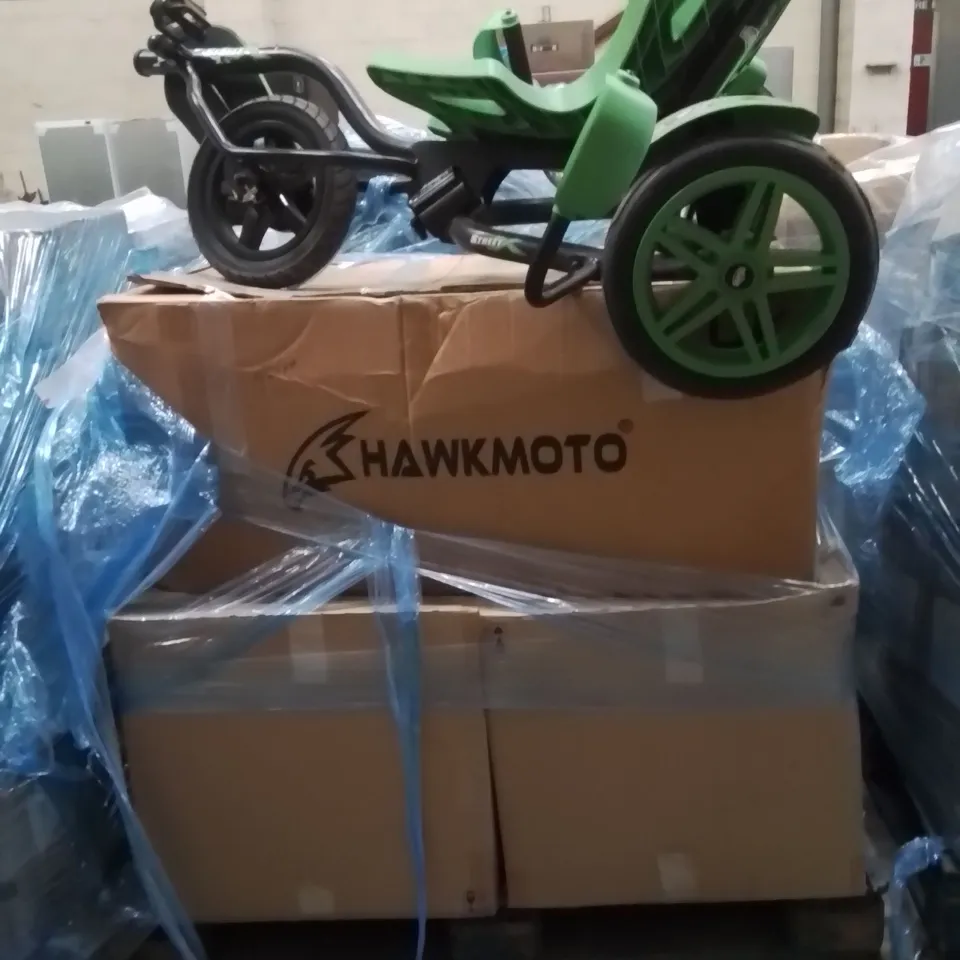 PALLET OF ASSORTED PARTS AND PEICES AND PEDAL KART