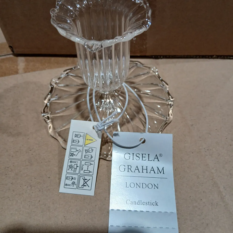 SIX GISELA GRAHAM LONDON CANDLESTICK – CLEAR 