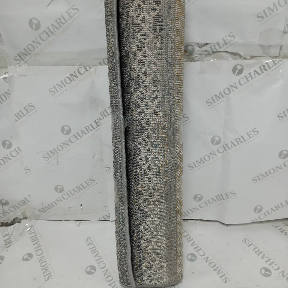 LONGWEAVE SNEED GREY RUG BALI DESIGN H565A 60 X 110CM 