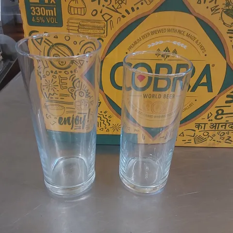 12x ASSORTED DRINKS GLASSES