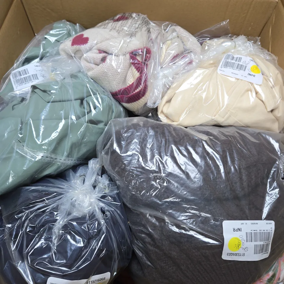 APPROXIMATELY 20 ASSORTED WOMENS CLOTHING ITEMS IN VARIOUS STYLES, SIZES & COLOURS