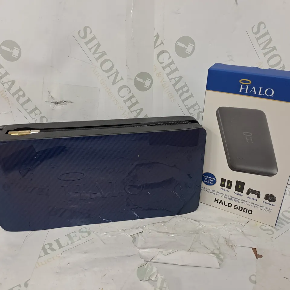 HALO BOLT AIR 58830 W/ CAR JUMP STARTER, AIR PUMP & 5K MAH PORTABLE CHARGER