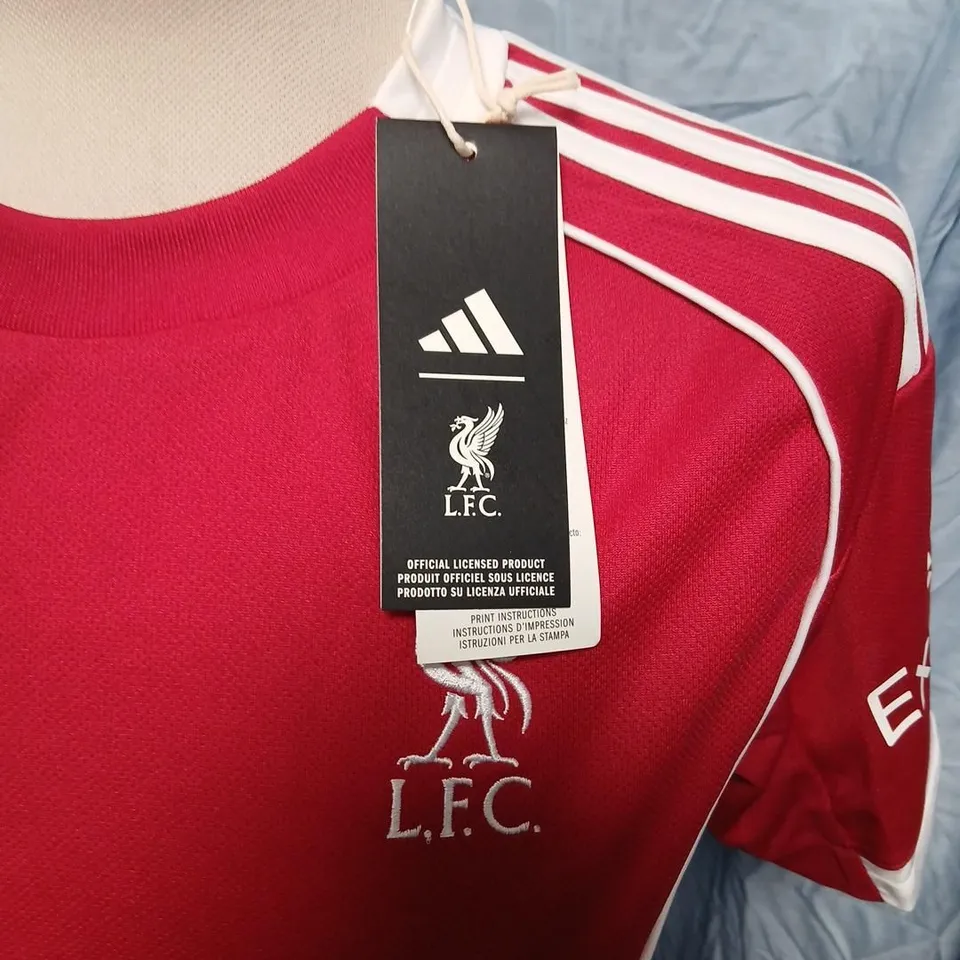 LIVERPOOL FC HOME SHIRT – DIOGO J. – NO. 20 – ADIDAS OFFICIAL LICENSED PRODUCT, UK SIZE S
