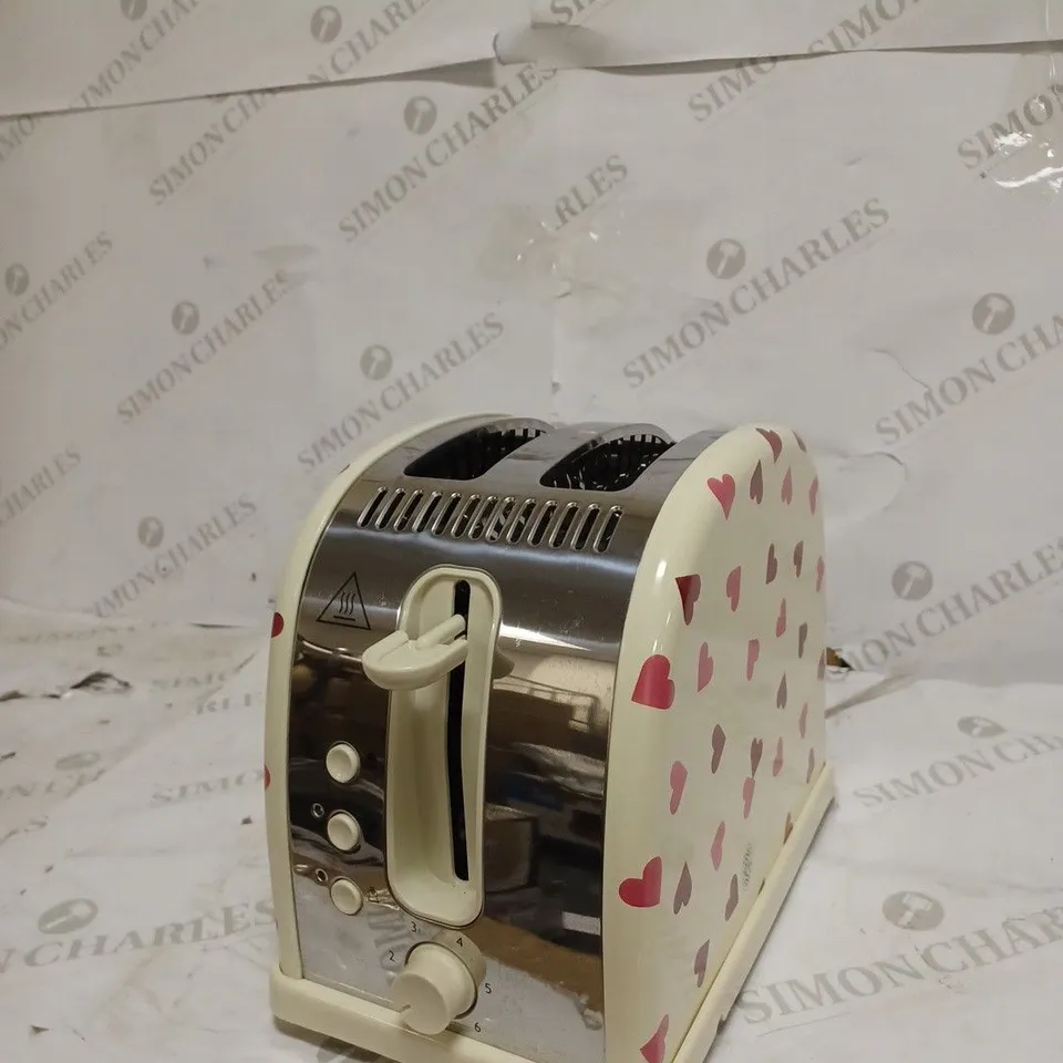 RUSSELL HOBBS 28340 EMMA BRIDGEWATER PINK HEARTS 2 SLICE TOASTER