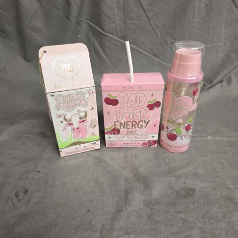 PLOUISE LOT OF 3 ASSORTED ITEMS TO INCLUDE - CHERRY ON TOP LIP DUO - CHERRY MICELLAR WATER - STRAWBERRY SHORTCAKE LIP DUO