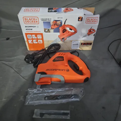 BLACK+DECKER SCORPION 400W POWERED HANDSAW – IN BOX