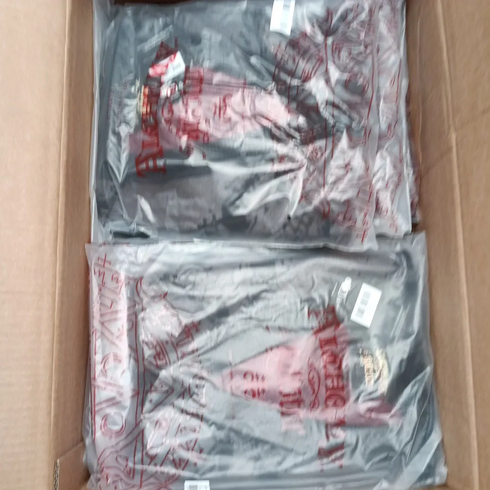 BOX OF APPROXIMATELY 20 BRAND NEW ASSORTED KILLSTAR CLOTHING ITEMS INCLUDING HEADSTONE KNIT CARDIGAN AND CRYPT RIDER CARDIGAN