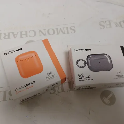 TECH 21 STUDIO COLOUR AIRPODS CASE SET OF 116 AND EVO CHECH AIR PODS PRO CASE SET OF 10
