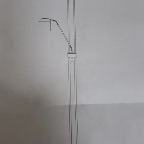 HOME FATHER AND CHILD FLOOR LAMP IN BRUSHED CHROME FINISH