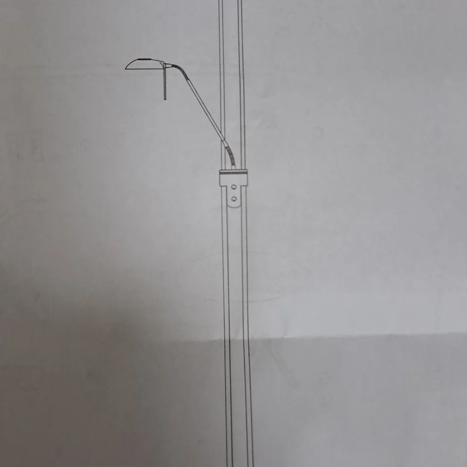 HOME FATHER AND CHILD FLOOR LAMP IN BRUSHED CHROME FINISH