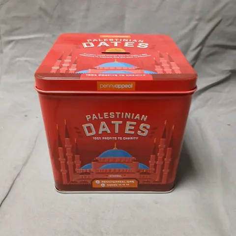 PALESTINIAN DATES TIN – CHARITY TIN BY PENNY APPEAL