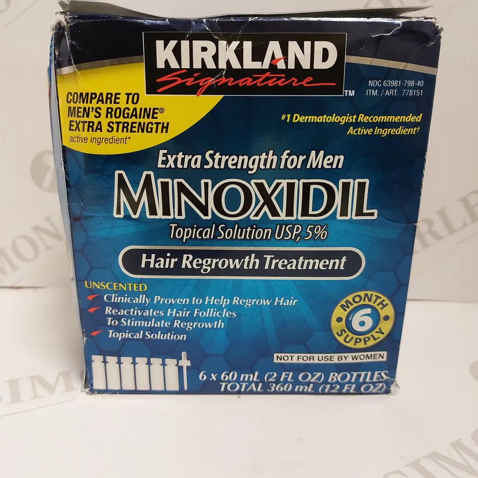 KIRKLAND SIGNATURE MINOXIDIL 5% EXTRA STRENGTH HAIR REGROWTH FOR MEN