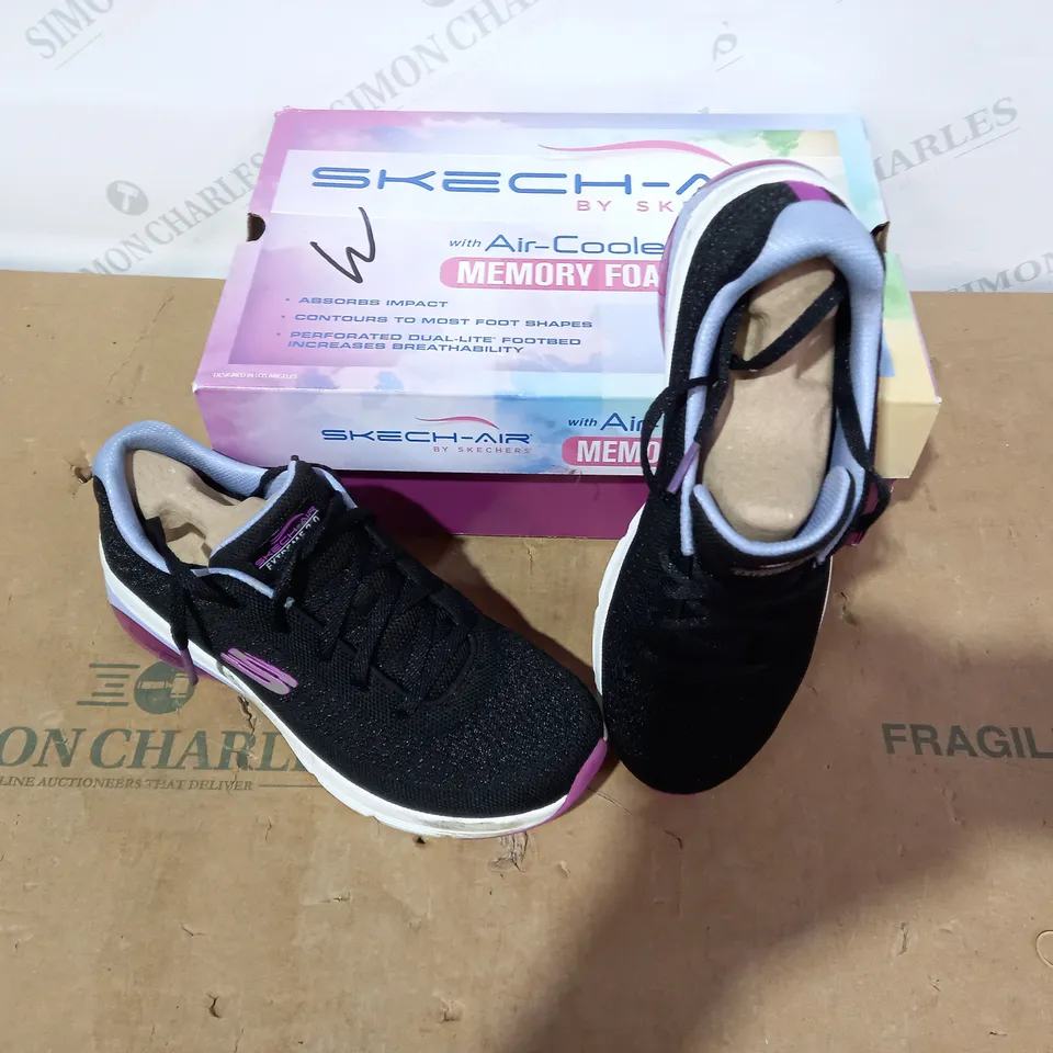 BOXED PAIR OF SKECHERS - SIZE 5