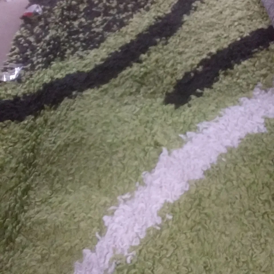 PUZANT SHAGGY GREEN RUG 160X220CM