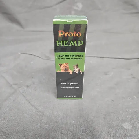 LOT OF 15 SEALED PROTO HEMP HEMP OIL FOR PETS FOOD SUPPLEMENT 30ML