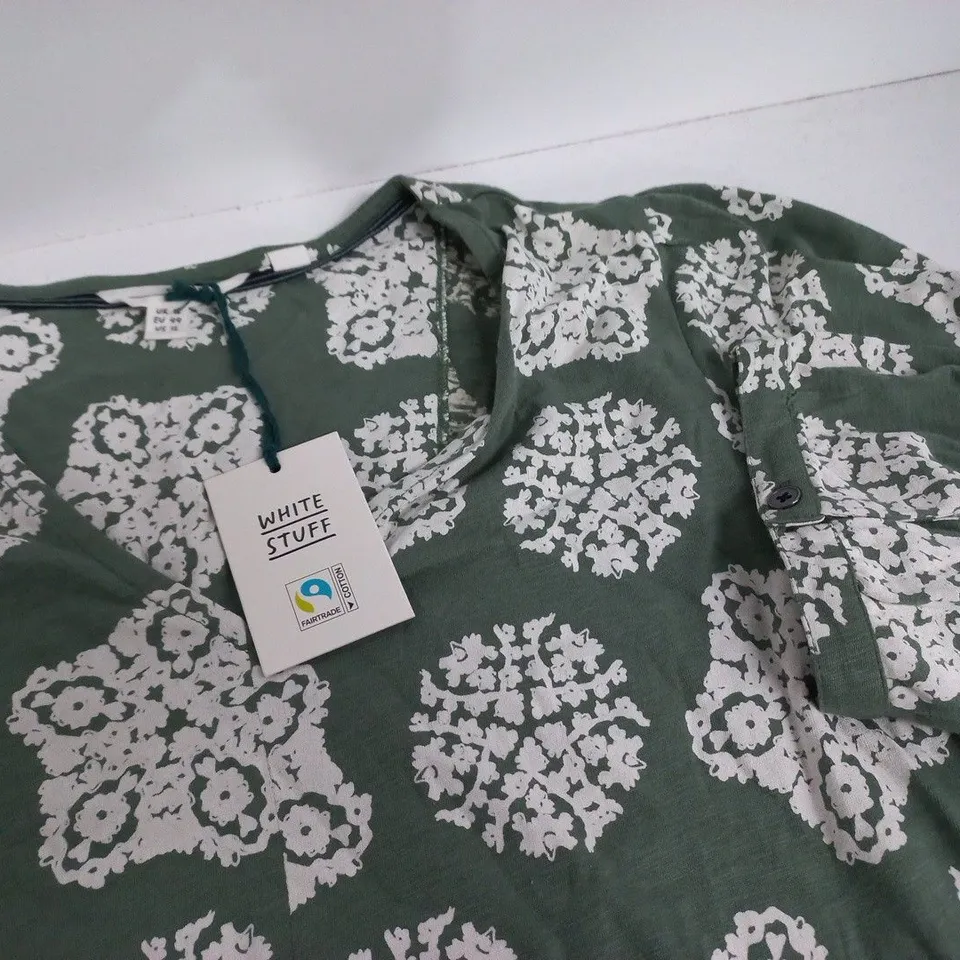 WHITE STUFF LARA TUNIC IN GREEN - UK 16
