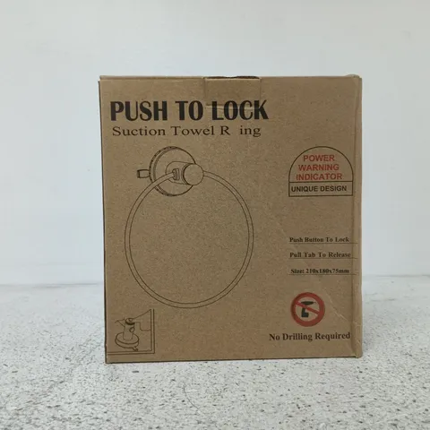 SUCTION TOWEL RING β PUSH TO LOCK, NO DRILLING REQUIRED