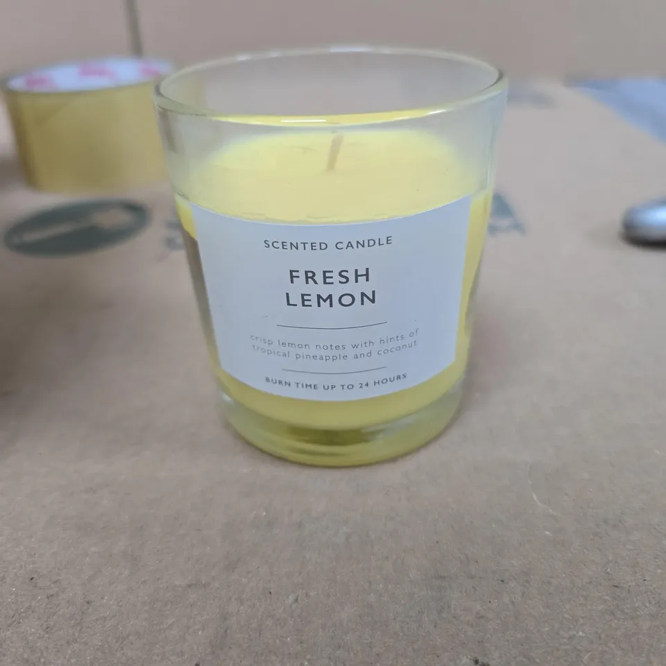 10X FRESH LEMON SCENTED CANDLES 