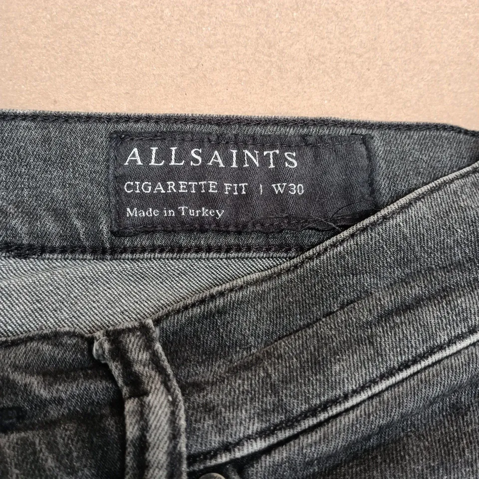 AllSaints Cigarette Fit Jeans – W30