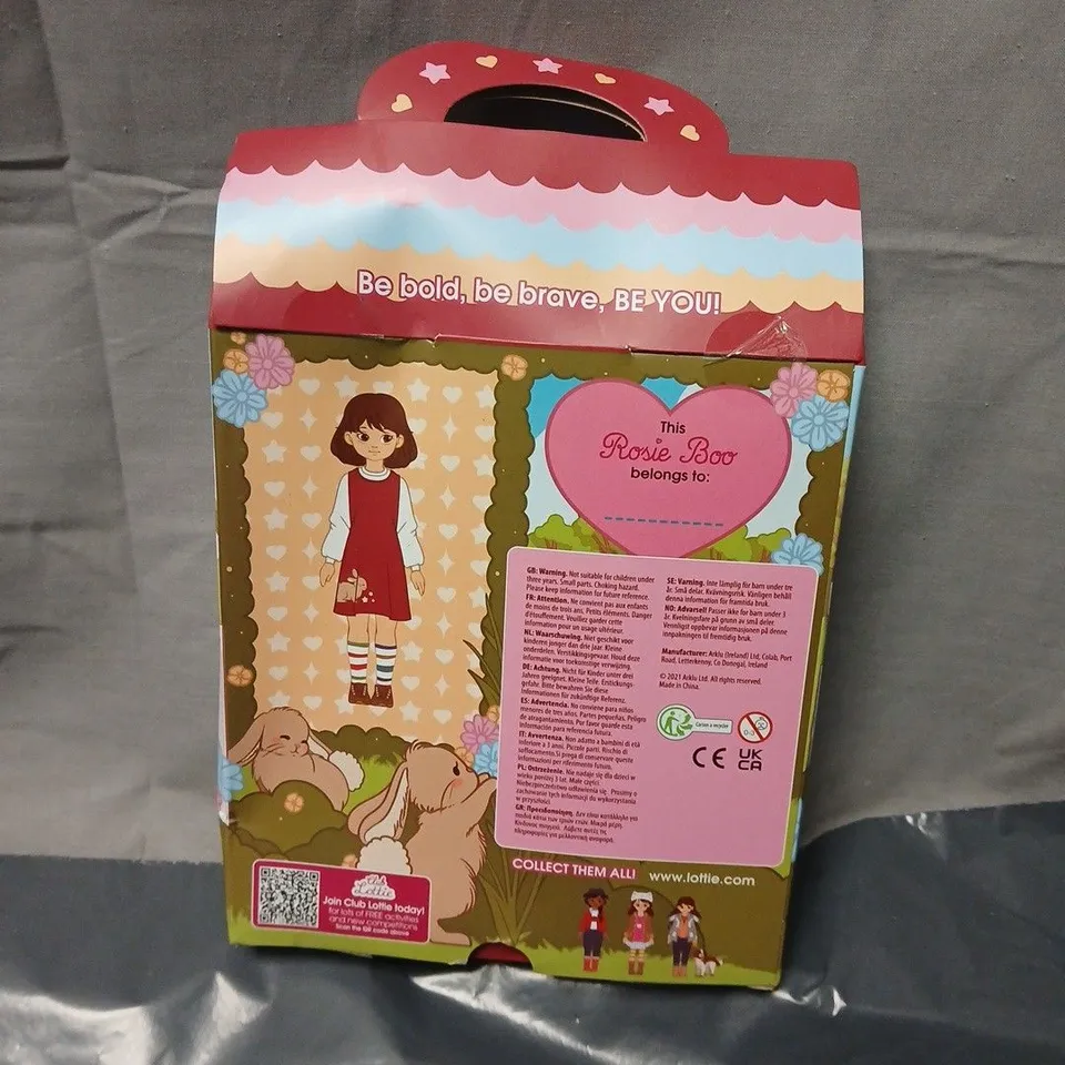 LOTTIE ROSIE BOO DOLL – BOXED IN WINDOW BOX (INSPIRED BY KIDS)