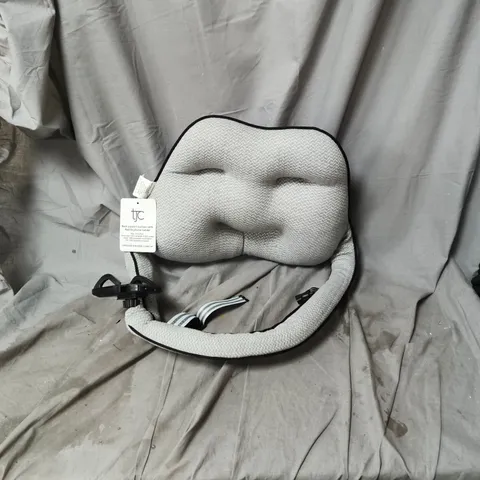 TYC BACK SUPPORT CUSHION WITH MOBILE PHONE HOLDER β 33 X 50 CM, GREY