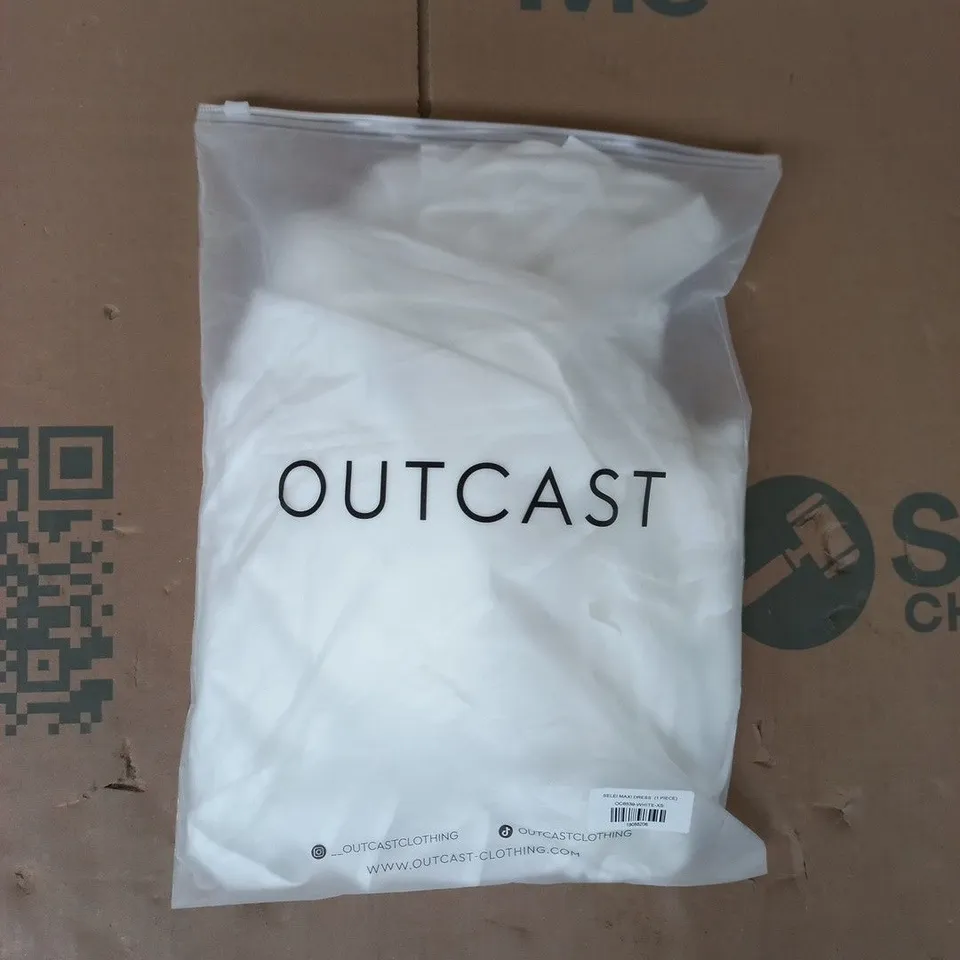 BAGGED OUTCAST SELEI MAXI DRESS IN WHITE SIZE XS