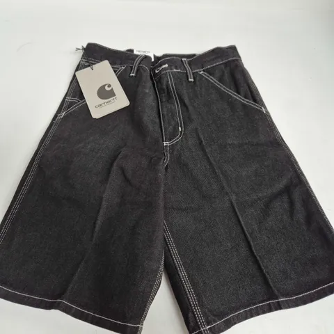 CARHARTT SIMPLE SHORTS IN BLACK - 28