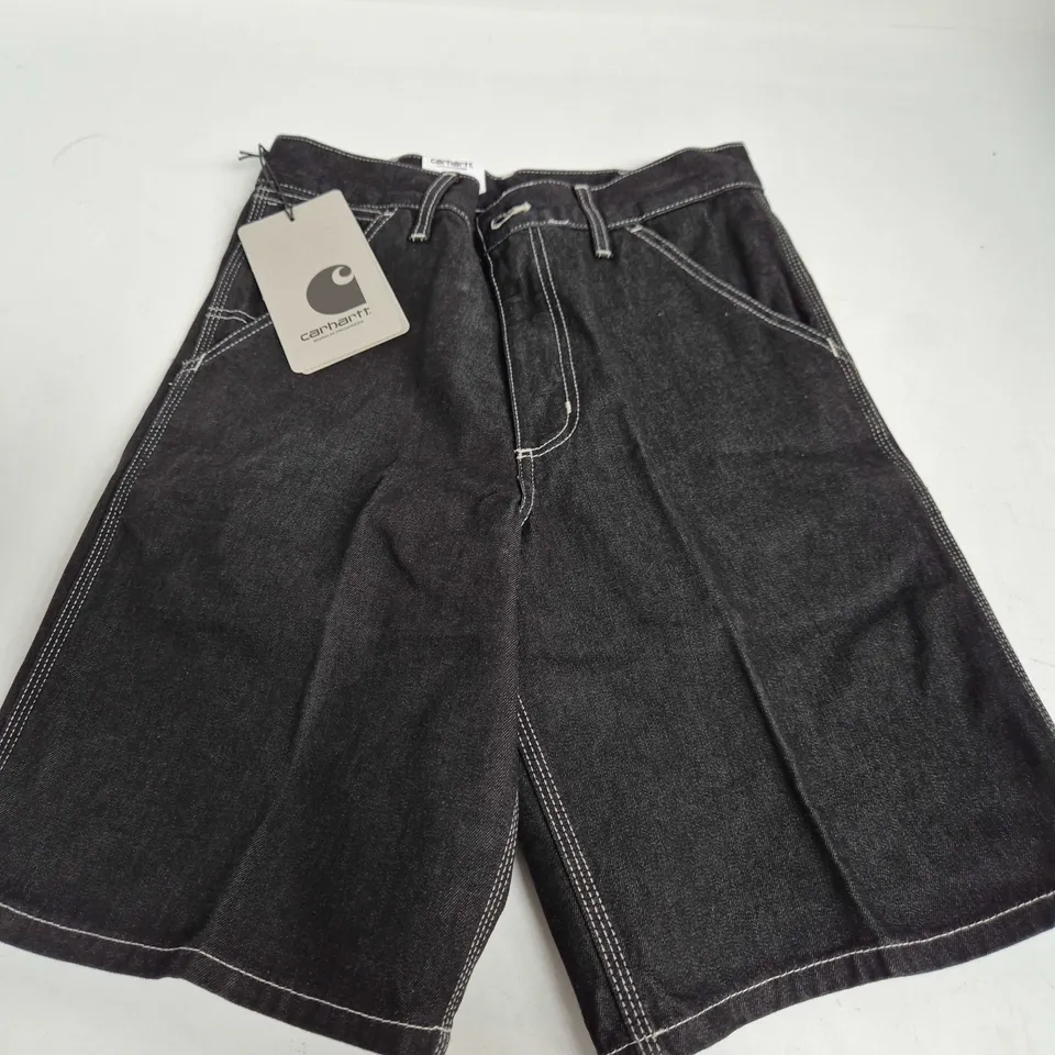 CARHARTT SIMPLE SHORTS IN BLACK - 28