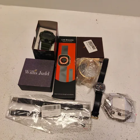 APPROXIMATELY 15 ASSORTED JEWELLERY ITEMS TO INCLUDE BRANDS SUCH AS WILLIS JUDD, G-SHOCK, MINT VELVET, ETC