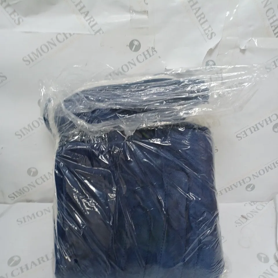 COZEE HOME HEATED PLUSH WEARABLE TV BLANKET IN NAVY