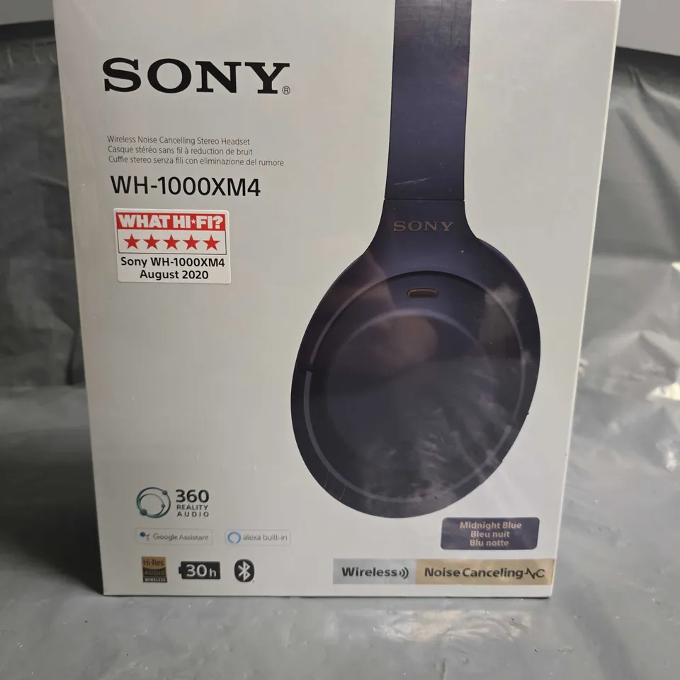 BOXED AND SEALED SONY WH-1000XM4 WIRELESS NOISE CANCELLING STEREO HEADSET