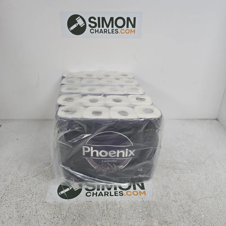PHOENIX LAVENDER TOILET ROLLS – APPROXIMATELY 60 ROLLS