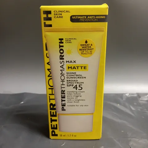 PETER THOMAS ROTH MAX MATTE BROAD SPECTRUM SPF 45 SUNCREEN