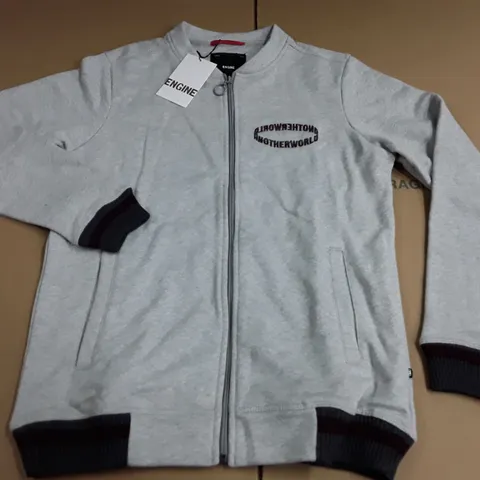 ENGINE GREY ZIP THROUGH JACKET