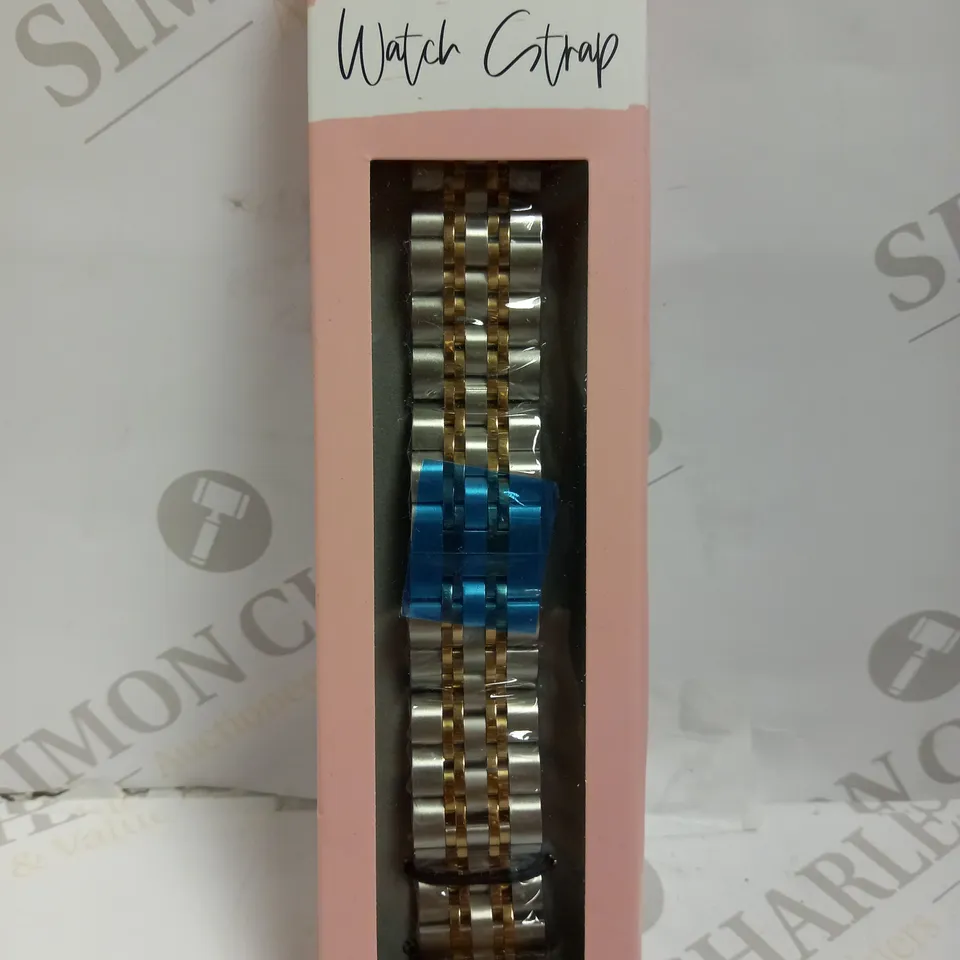 COCONUT LANE LONDON WATCH STRAP - SILVER EFFECT WITH ROSE GOLD DETAIL