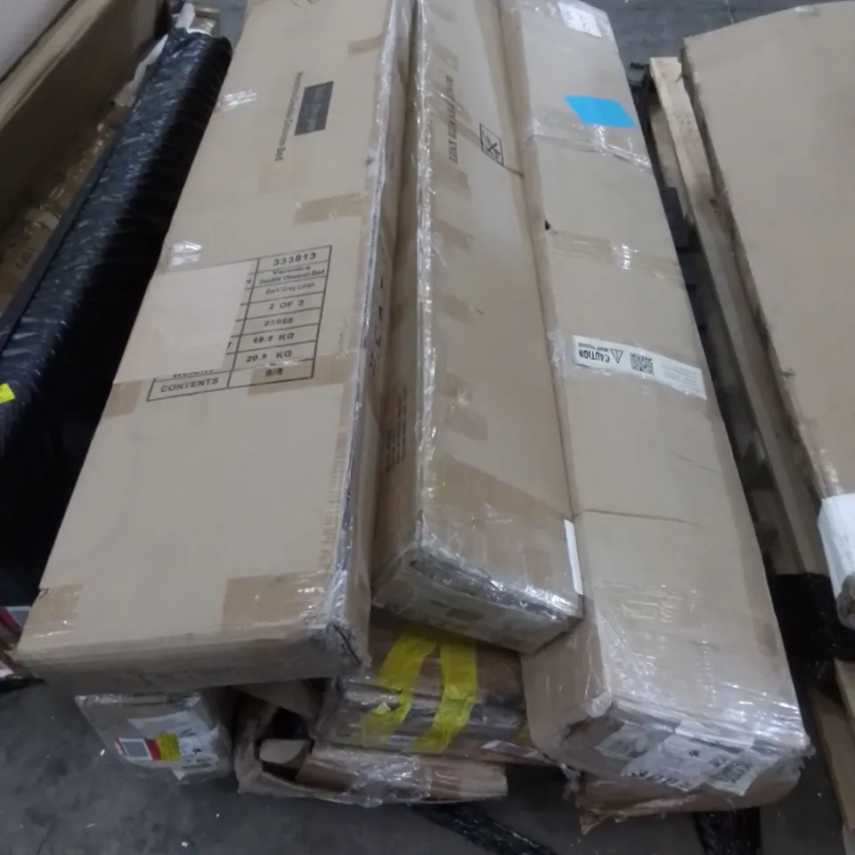 PALLET TO CONTAIN ASSORTED BED PARTS, INCOMPLETE SETS 