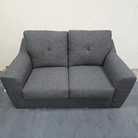 GREY FABRIC TWO-SEATER SOFA - COLLECTION ONLY