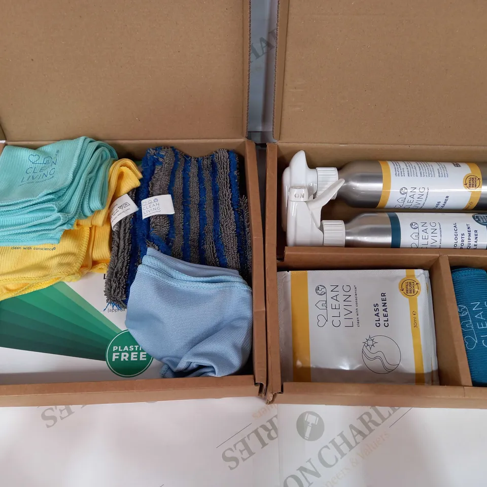 LOT OF 2 CLEAN LIVING CLEANING KITS
