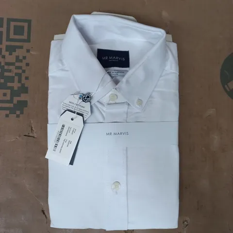 MR MARVIS THE OXFORD SHIRT IN WIMBLEDONS WHITE SIZE MEDIUM