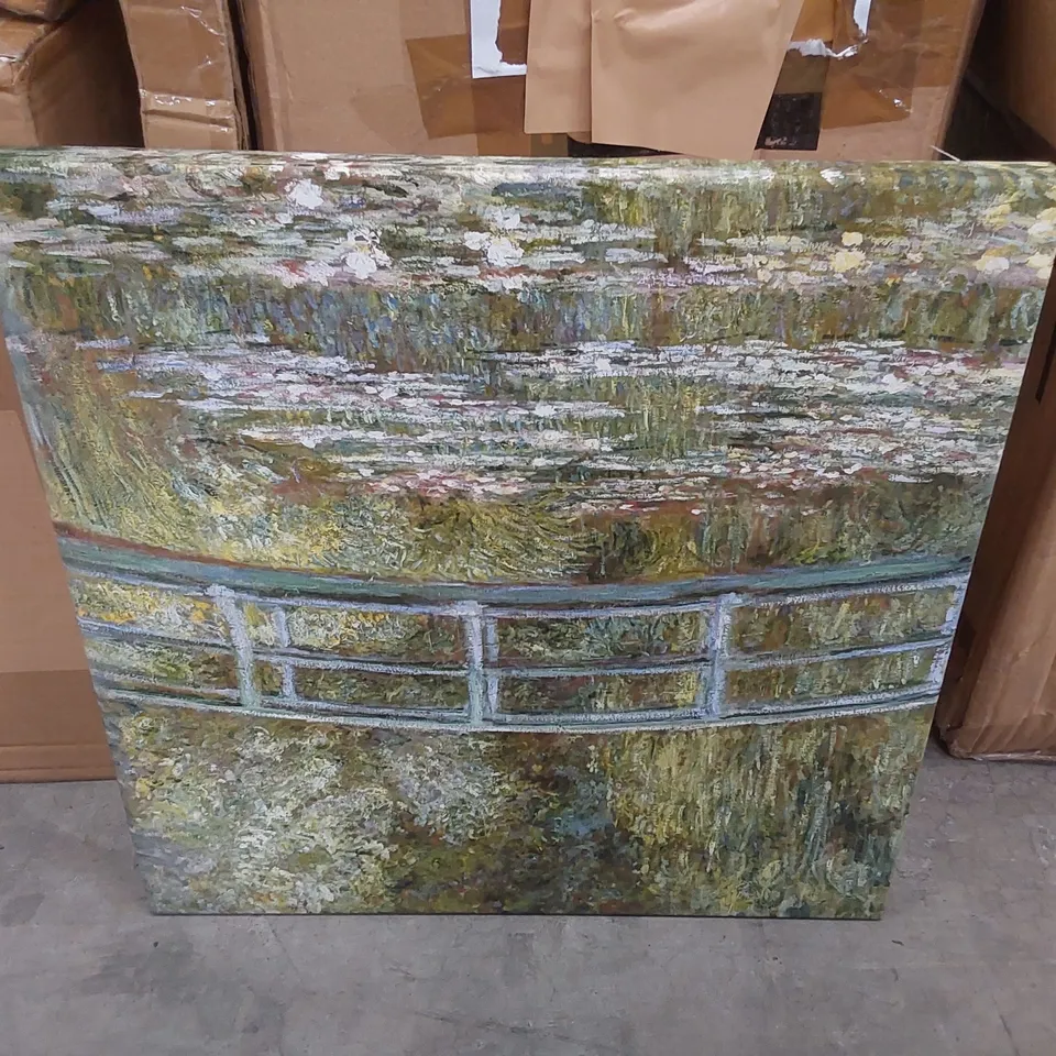 BOXED CLAUDE MONET - WRAPPED CANVAS PAINTING 