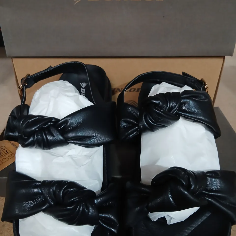 DUNLOP BILLIE DLP118 SANDALS - BLACK, UK 5